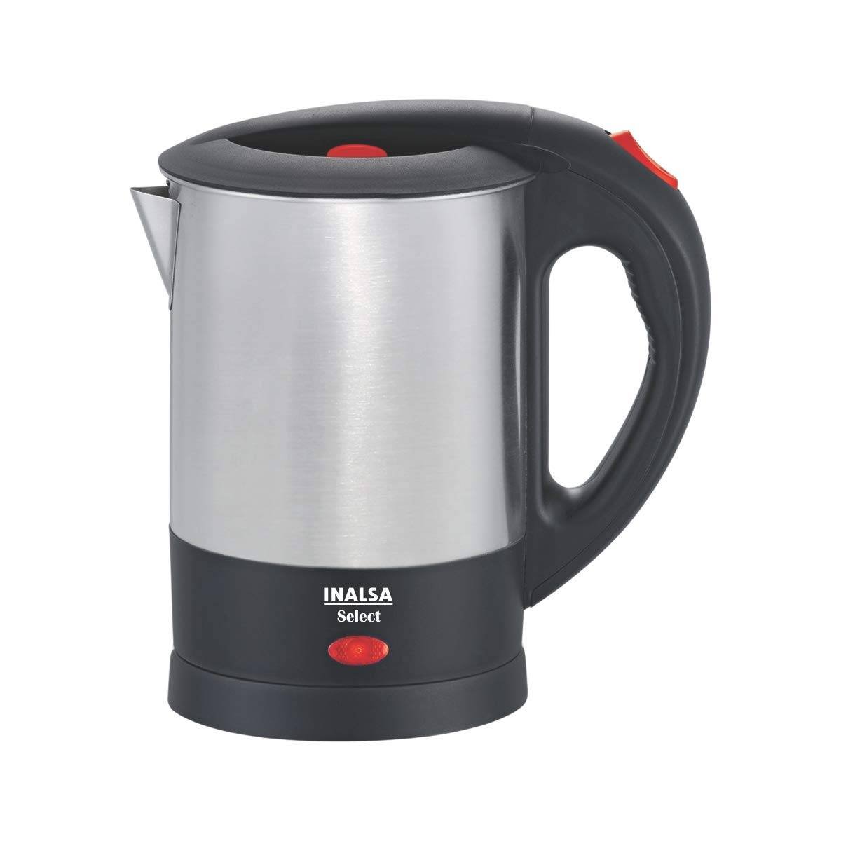 Inalsa Select 1-Litre Kettle, Silver at flat 45% Discount